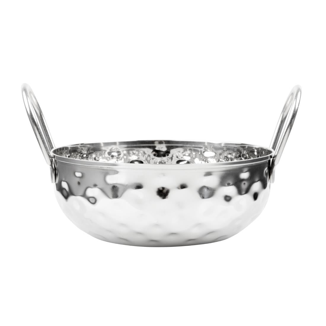 Olympia Table Presentation Hammered Kadai Dish Stainless Steel 150mm - HY105