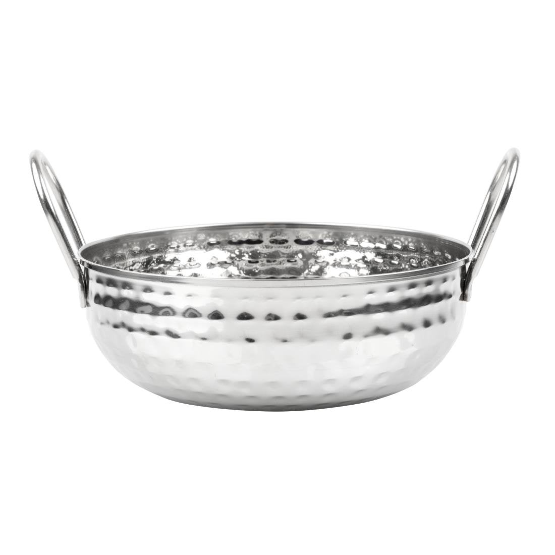 Olympia Table Presentation Hammered Kadai Dish Stainless Steel 200mm - HY107