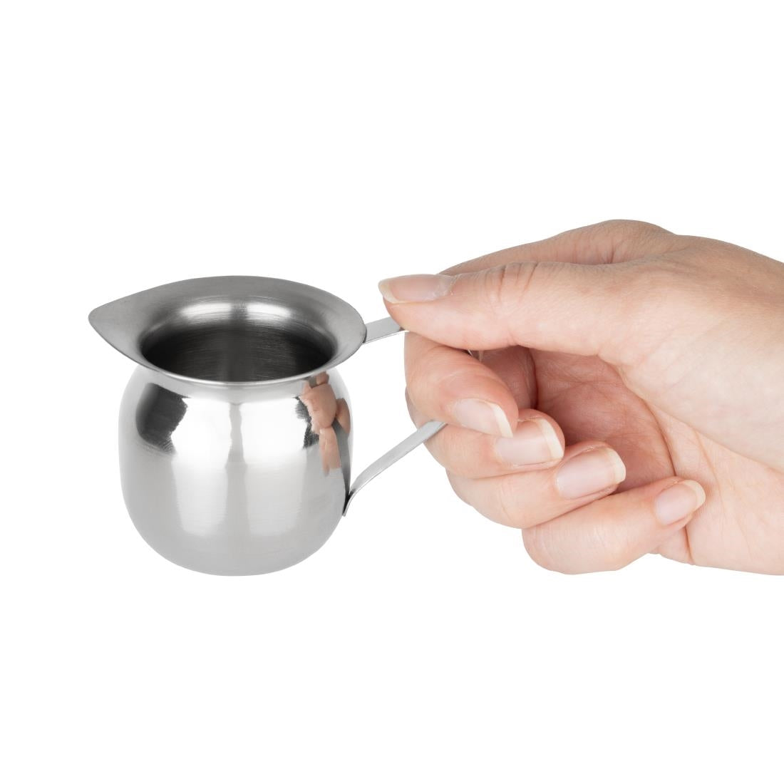 Olympia Stainless Steel Mini Milk Jug 78ml (6 Pack) - HY116