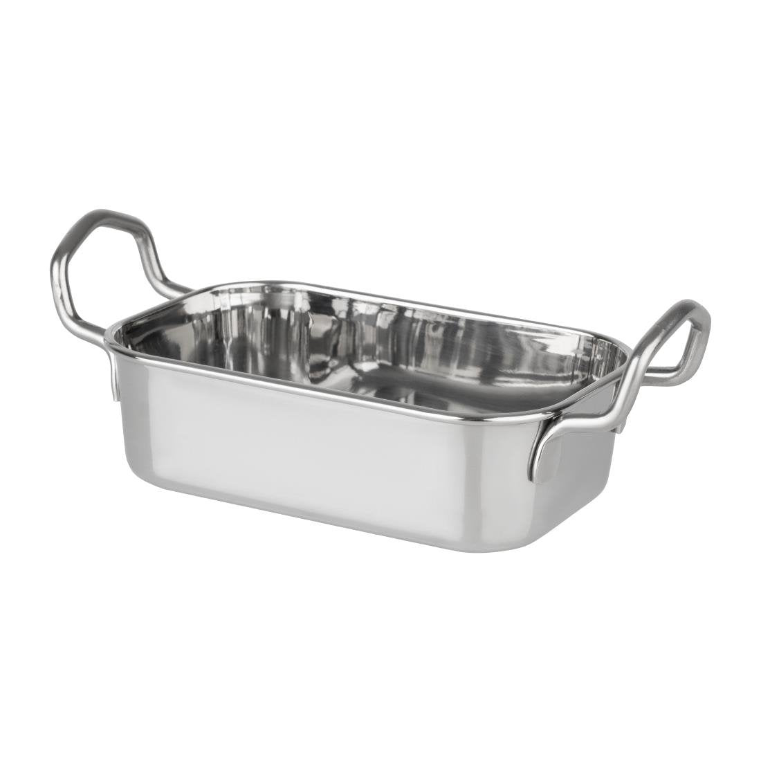 Olympia Table Presentation Rectangular Dish Stainless Steel 140x90mm - HY122