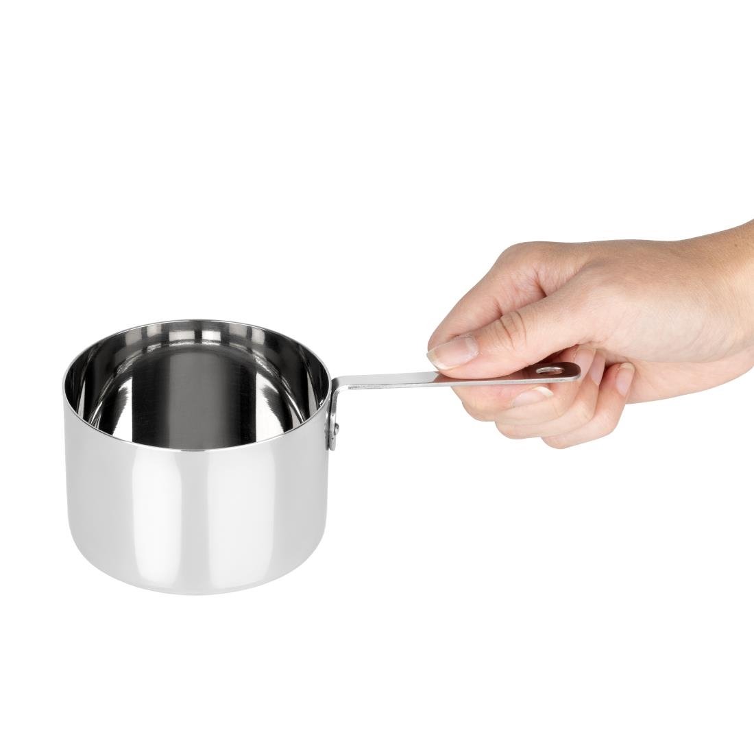 Olympia Table Presentation Mini Sauce Pan Stainless Steel 90x60mm - HY132