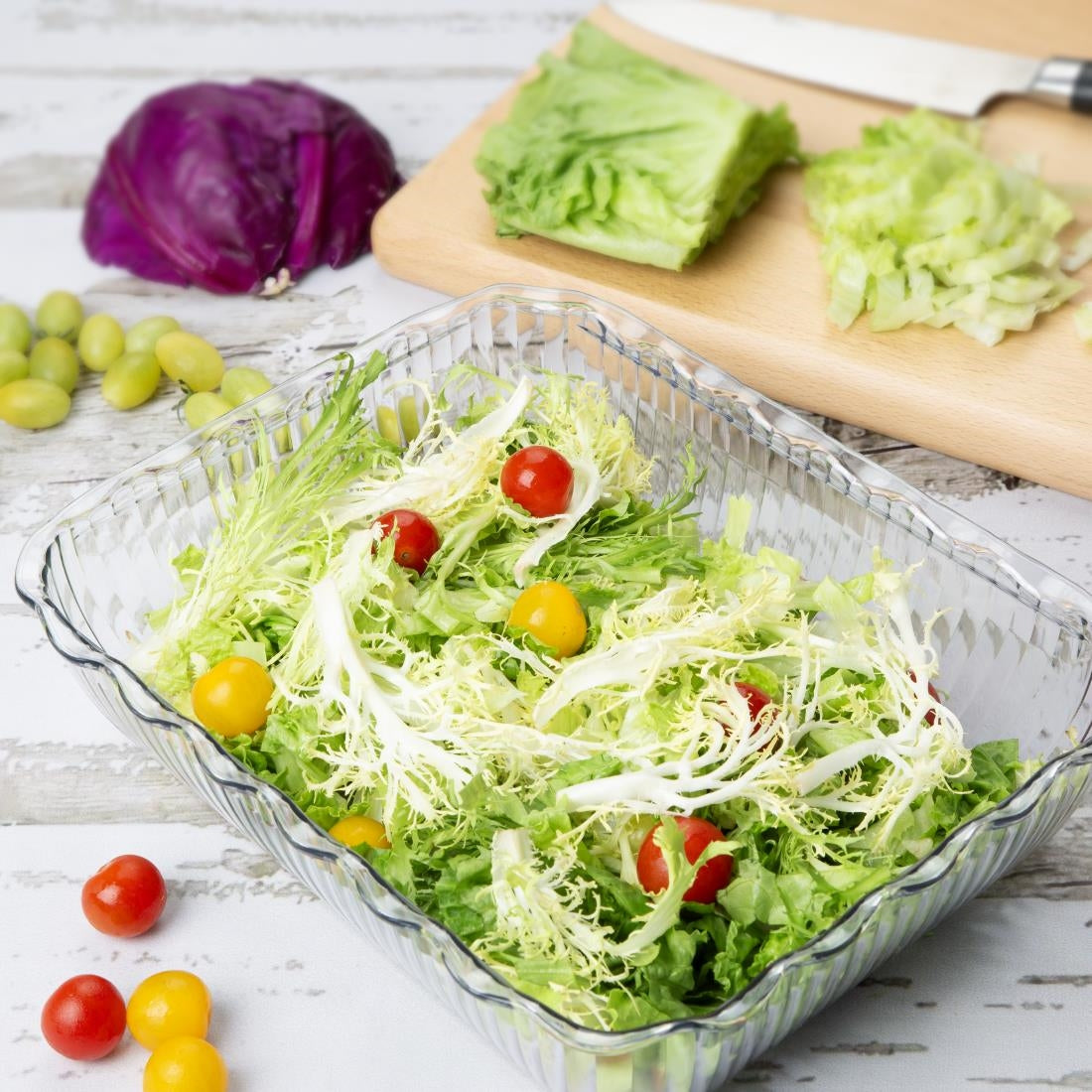 Olympia Kristallon Large Salad Crock - Clear - HY135