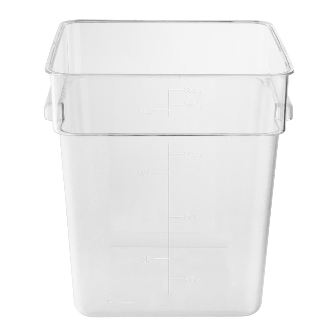 Hygiplas Polycarbonate Square Storage Container 15Ltr - HY405
