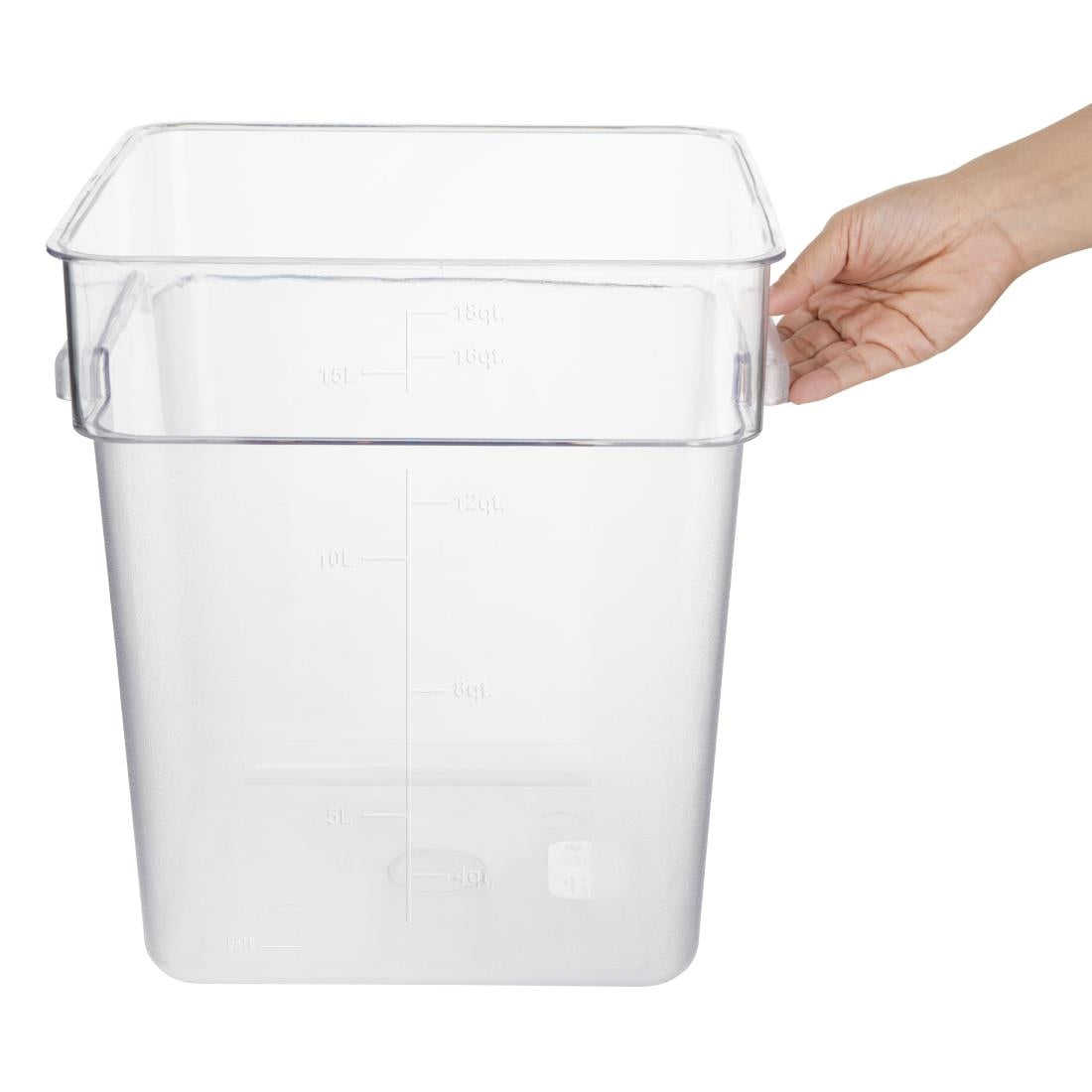Hygiplas Polycarbonate Square Storage Container 15Ltr - HY405