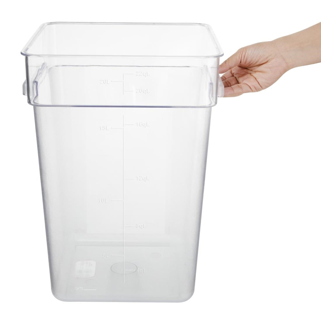 Hygiplas Polycarbonate Square Storage Container 20Ltr - HY406
