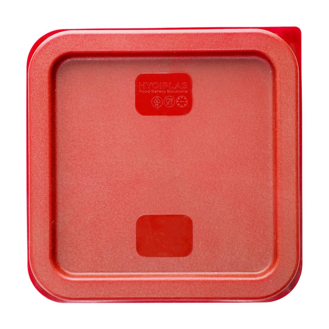 Hygiplas Square Red Lid to fit 1.5 & 3.5Ltr Containers - HY407