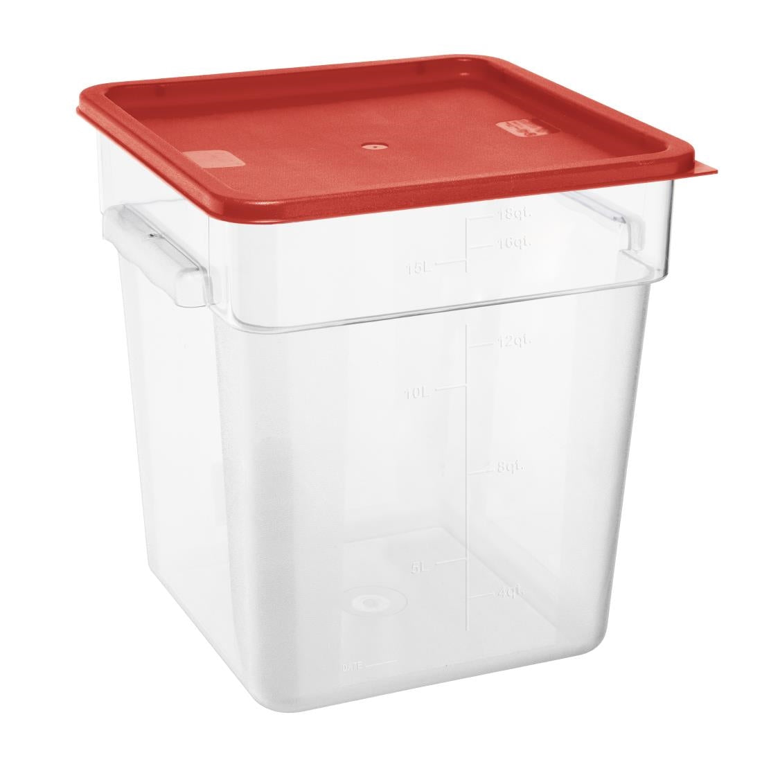 Hygiplas Square Red Lid to fit 10/15/20Ltr Containers - HY409