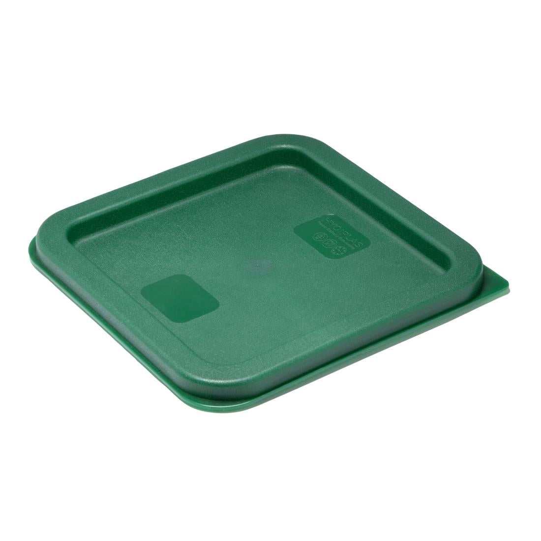 Hygiplas Square Food Storage Container Lid Green Small - HY413