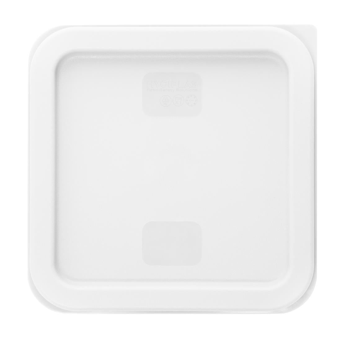 Hygiplas Square Food Storage Container Lid White Small - HY416