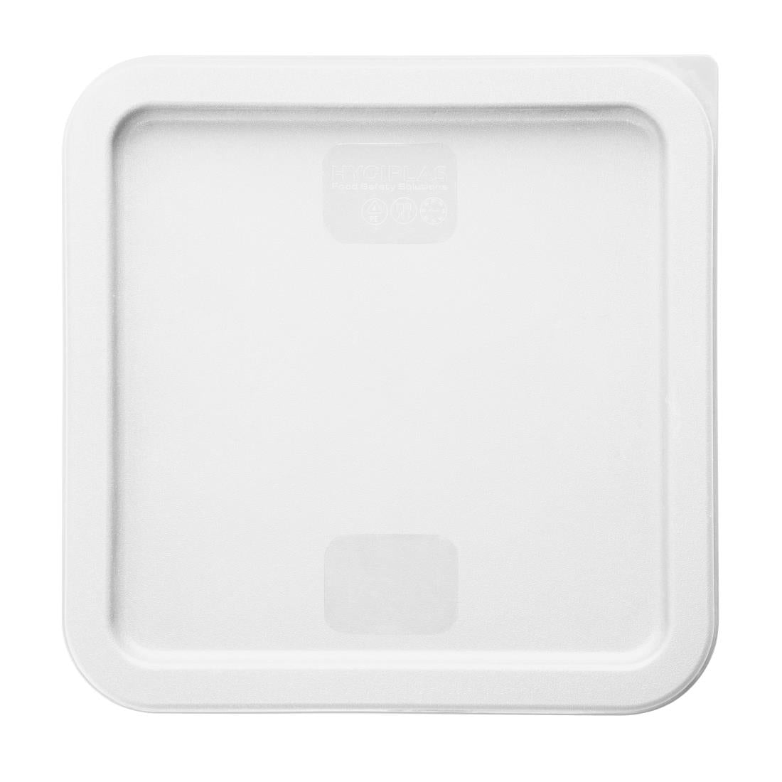 Hygiplas Square Food Storage Container Lid White Large - HY418