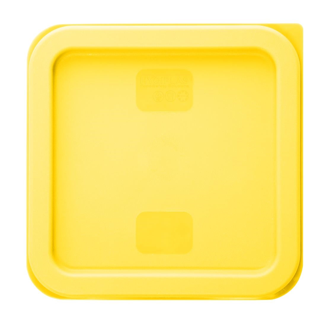 Hygiplas Square Yellow Lid to Fit 1.5/3.5Ltr Container - HY419