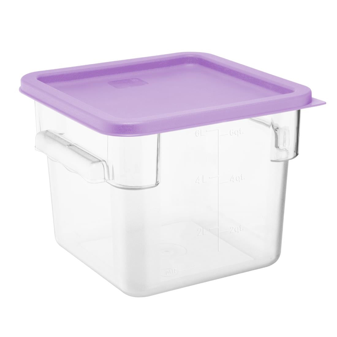 Hygiplas Square Purple Lid to Fit 5.5/7Ltr Containers - HY426