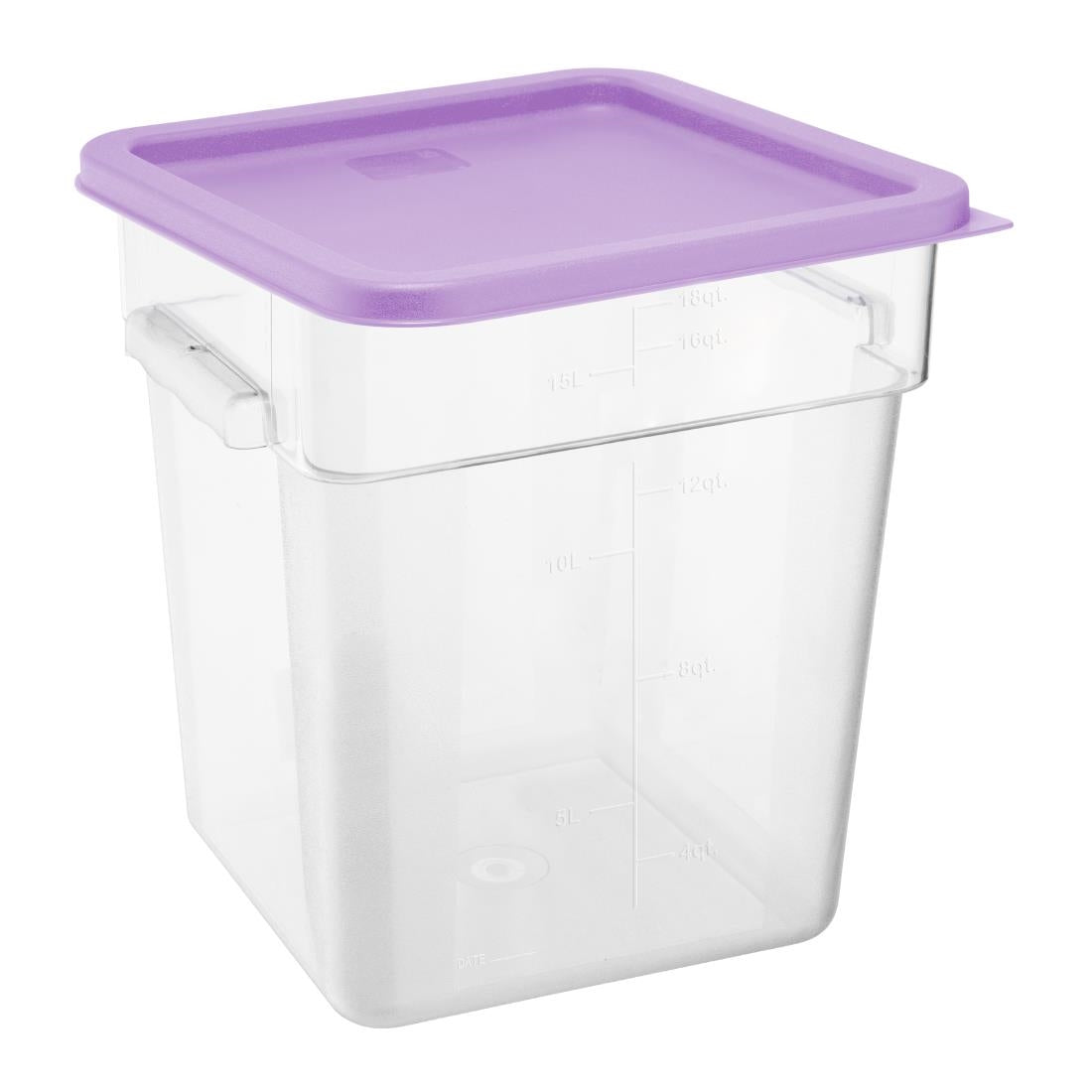 Hygiplas Square Purple Lid to Fit 10/15/20Ltr Containers - HY427