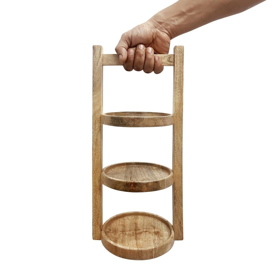 Olympia 3-Tier Stand Mango Wood for 150mm Plates - HY750