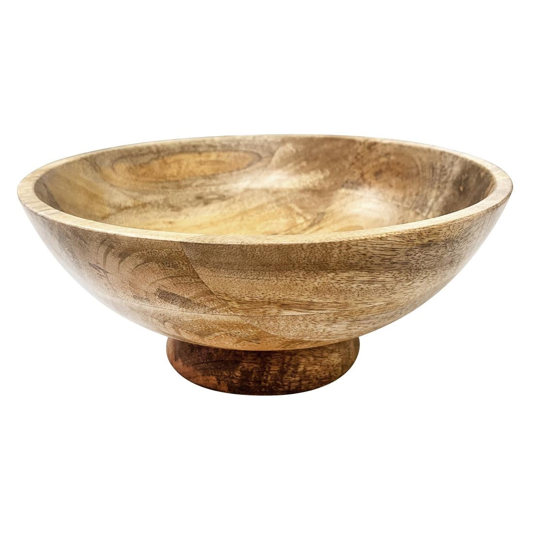 Olympia Footed Bowl Mango Wood 280mm - HY758
