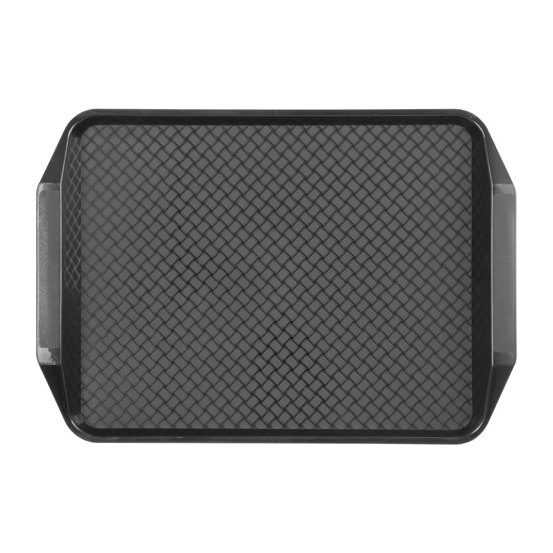 Olympia Kristallon Handled Fast Food Tray Black 435x305mm - HY809