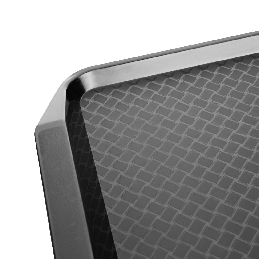 Olympia Kristallon Handled Fast Food Tray Black 435x305mm - HY809