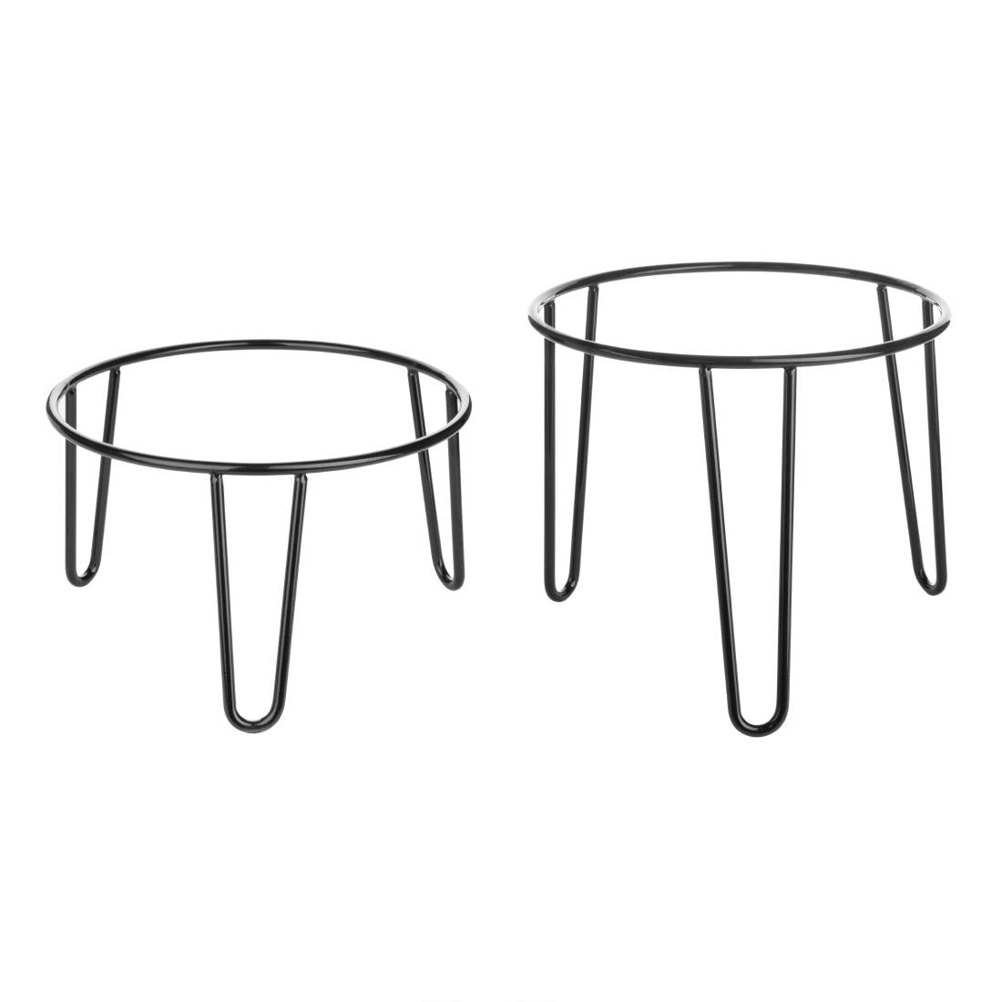 Olympia Non-Slip Riser Round Black Wire 210x120mm - HY983