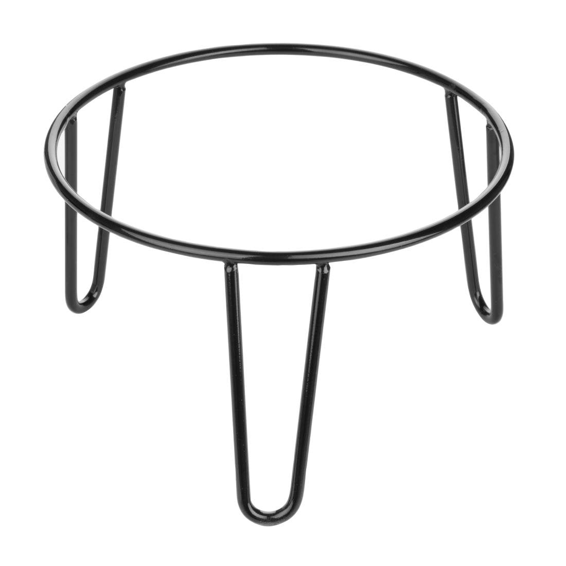 Olympia Non-Slip Riser Round Black Wire 210x120mm - HY983