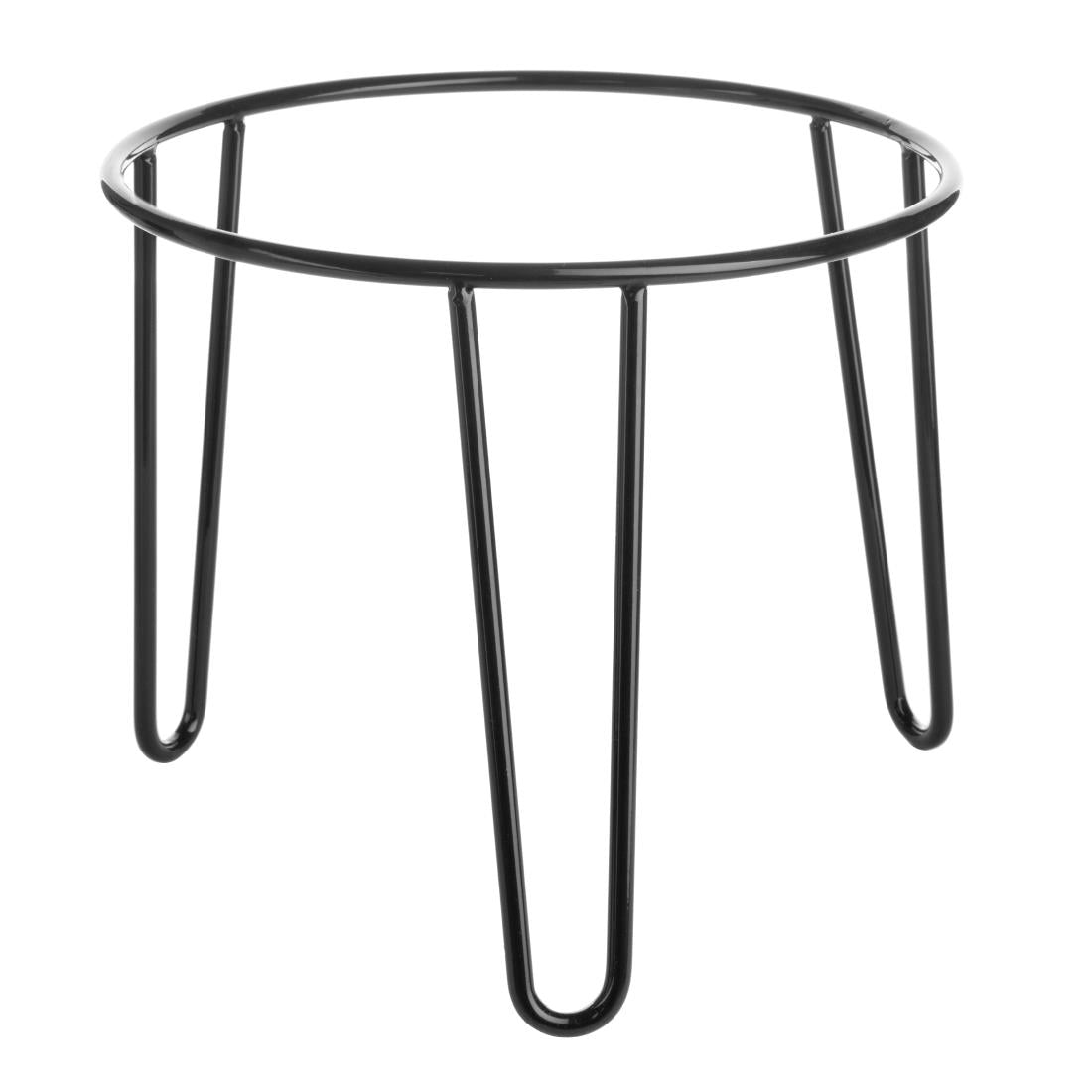 Olympia Non-Slip Riser Round Black Wire 210x180mm - HY984