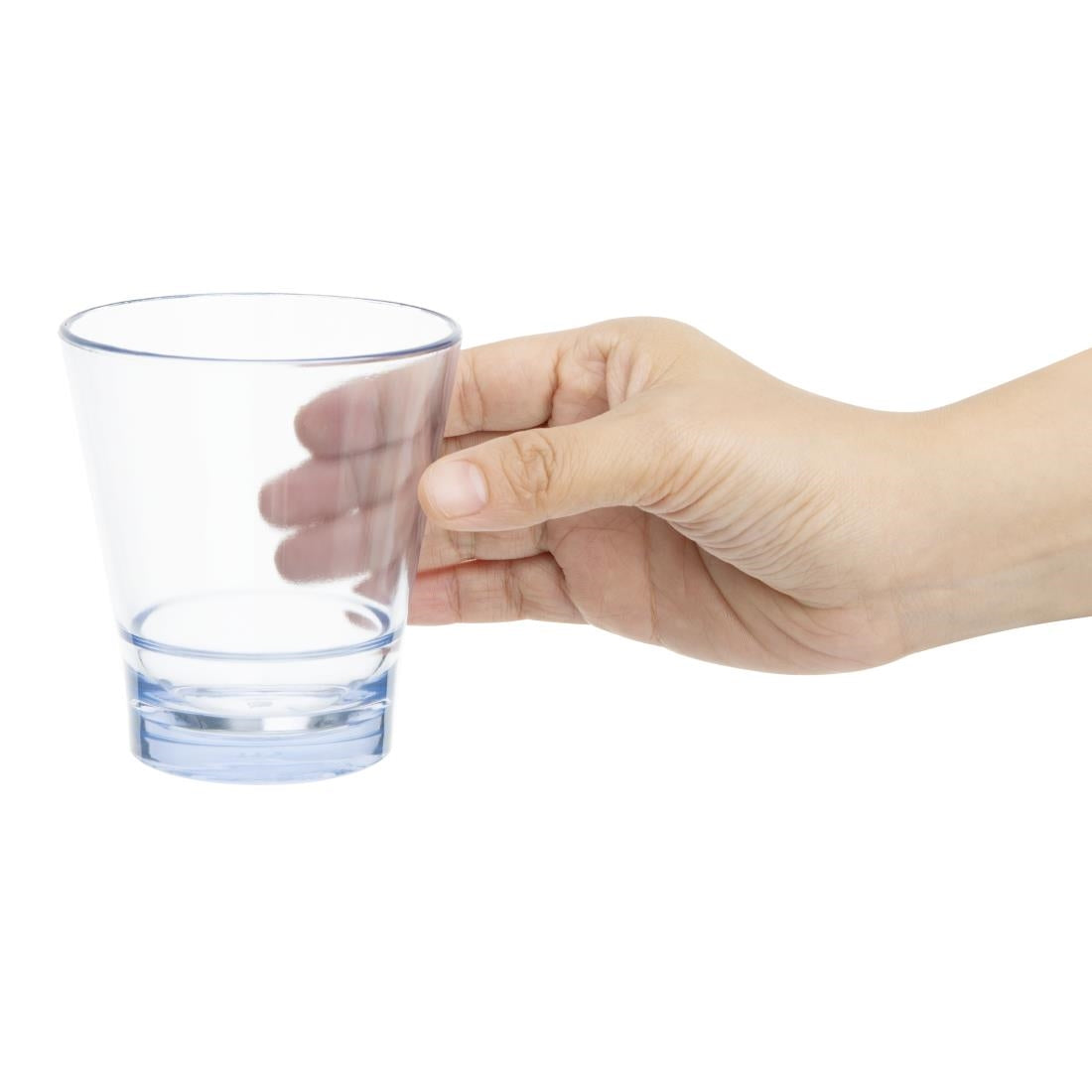 Olympia Kristallon Polycarbonate Stacking Tumblers Blue 250ml (6 Pack) - HZ081