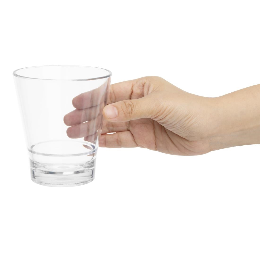 Olympia Kristallon Polycarbonate Stacking Tumblers Clear 350ml (6 Pack) - HZ082