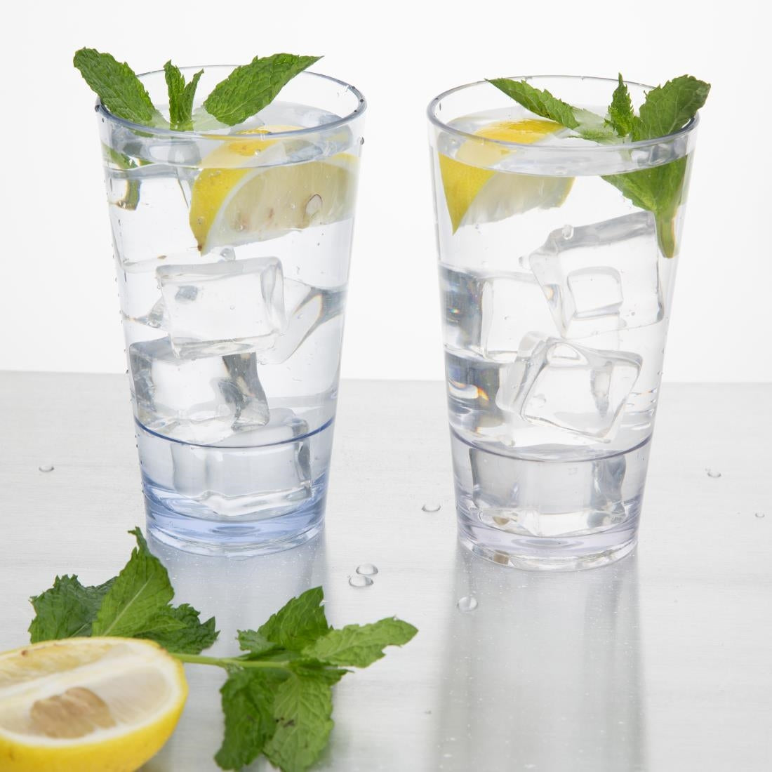 Olympia Kristallon Polycarbonate Stacking Hi Ball Tumblers 420ml (6 Pack) - HZ084