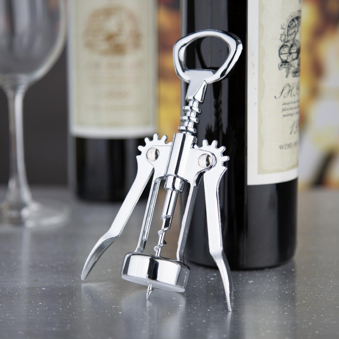 Olympia Lever Bottle Opener and Corkscrew - HZ235