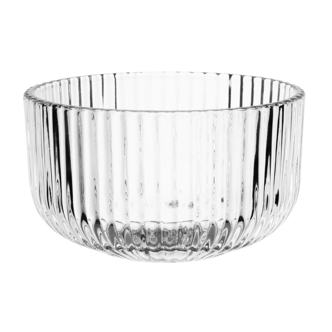 Olympia Round Ridged Glass Snack Bowls (6 Pack) - HZ337