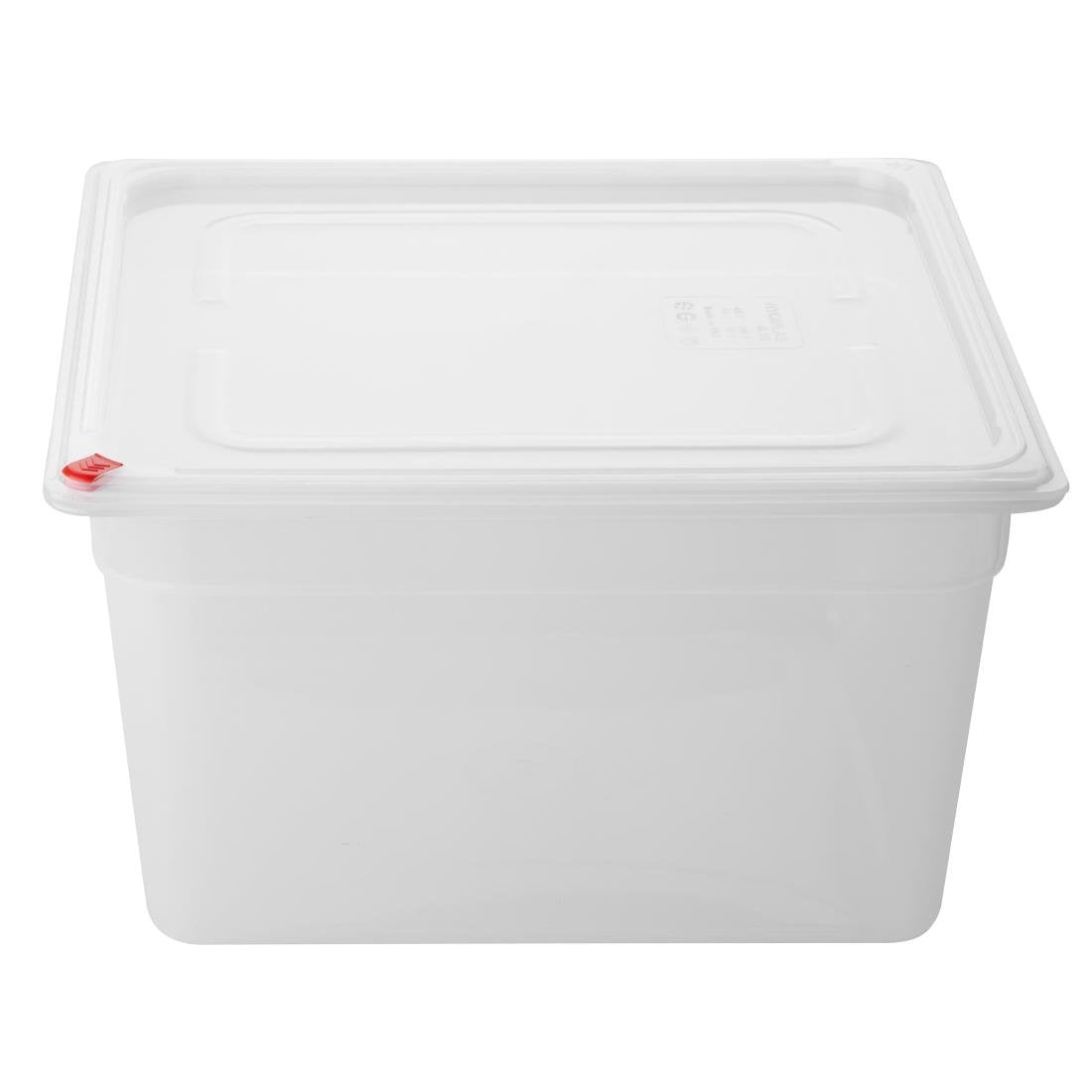 Hygiplas Click PP 2/3 GN 16.1Ltr Container with Lid & 7 Colour Clips 200mm (4 Pack) - HZ352