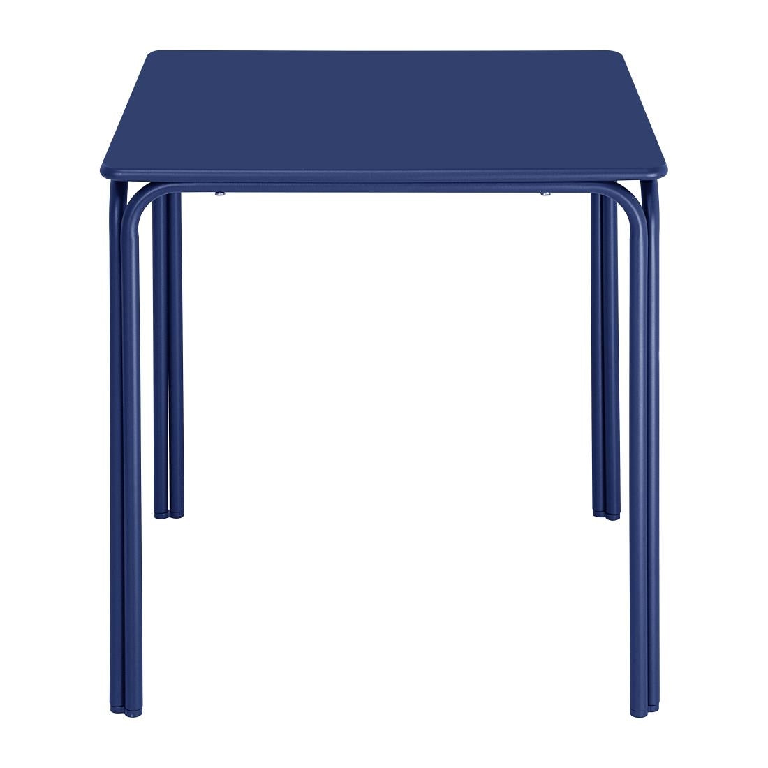 Bolero Adeline Steel Square Table 700mm Dark Navy - HZ356