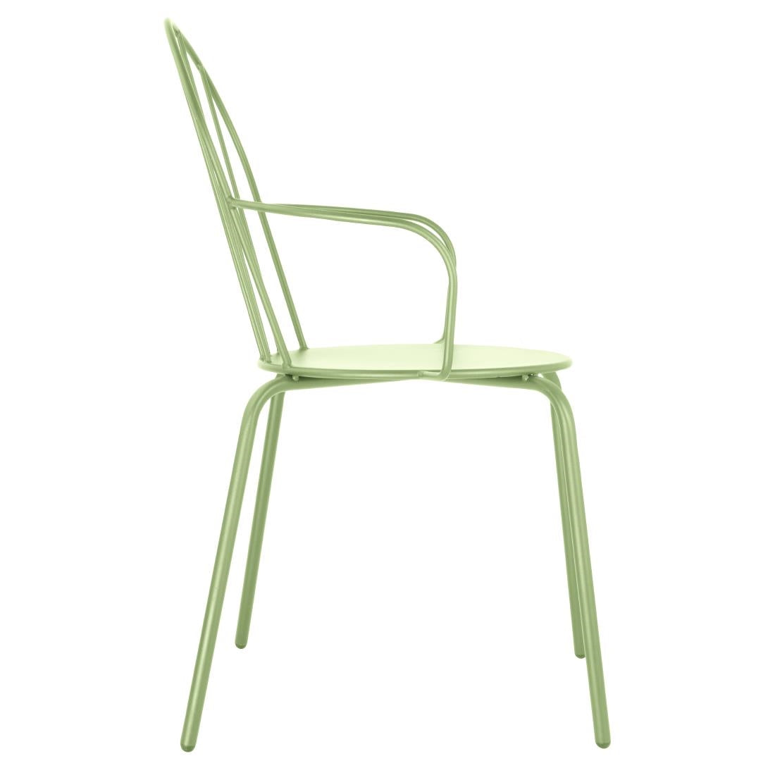 Bolero Adeline Arm Chair Light Green (4 Pack) - HZ360
