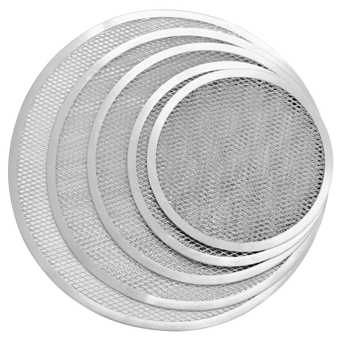 Vogue Aluminium Perforated Pizza Tray 230mm - HZ490