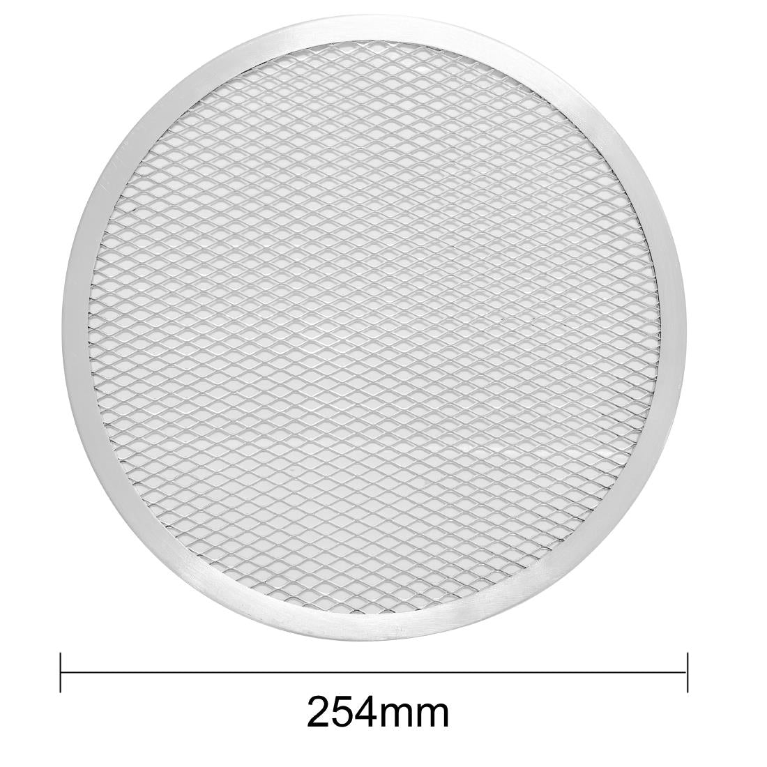 Vogue Aluminium Perforated Pizza Tray 254mm - HZ491
