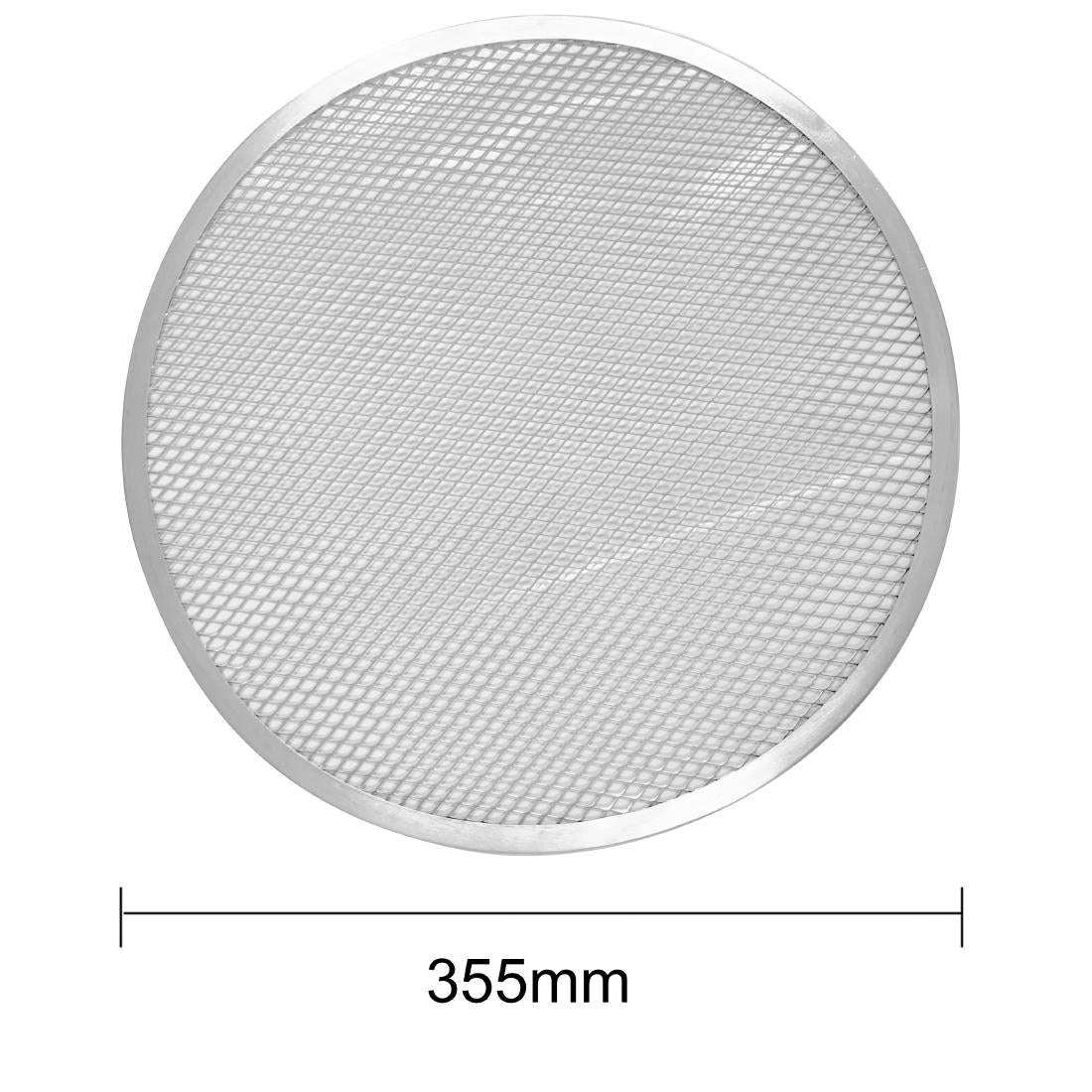 Vogue Aluminium Perforated Pizza Tray 355mm - HZ493