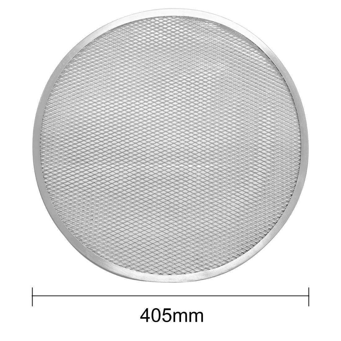 Vogue Aluminium Perforated Pizza Tray 405mm - HZ494
