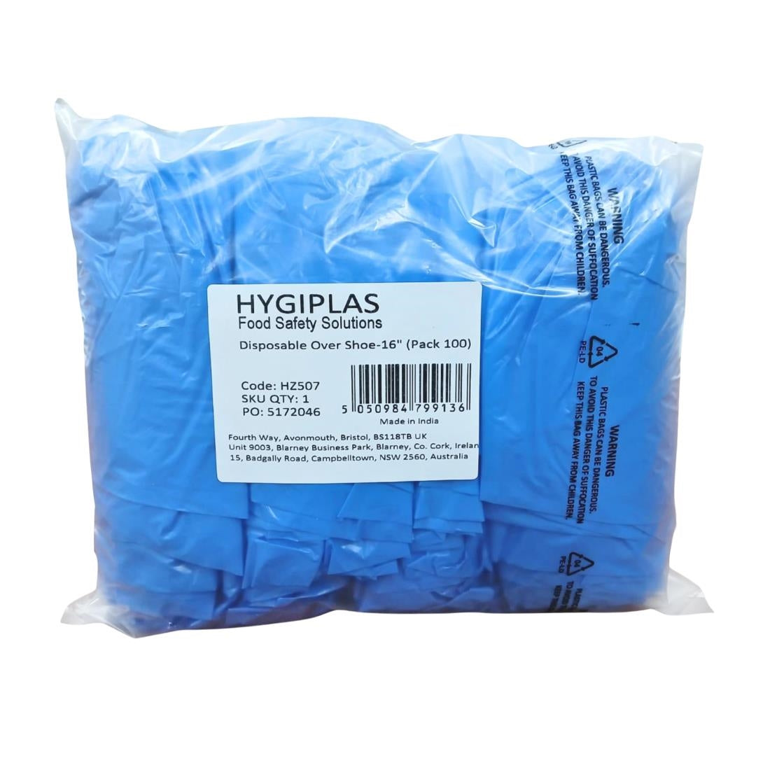 Hygiplas Disposable Overshoe Covers 406mm (100 Pack) - HZ507