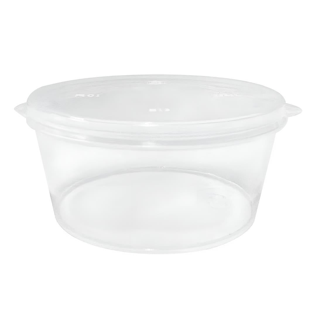 Fiesta Recyclable Portion Pots with Lids 25ml (50 Pack) - HZ576