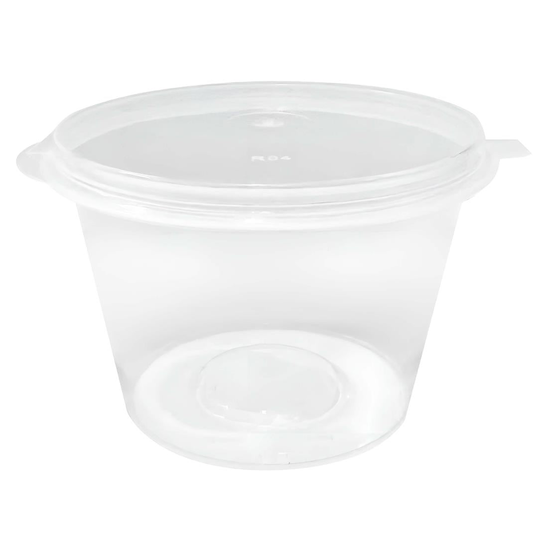 Fiesta Recyclable Portion Pots with Lids 100ml (50 Pack) - HZ578