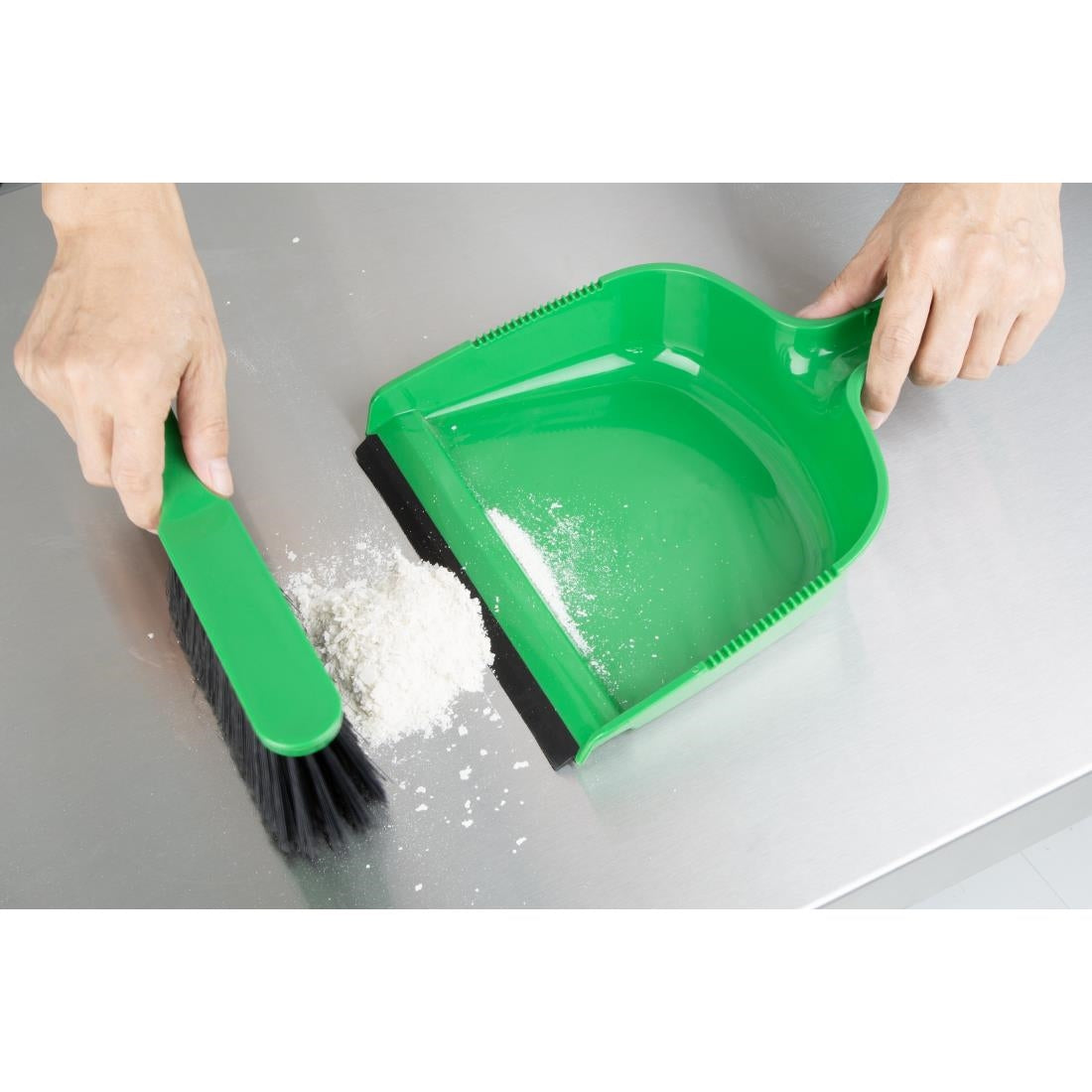 Jantex Dustpan & Brush Set Green - HZ841
