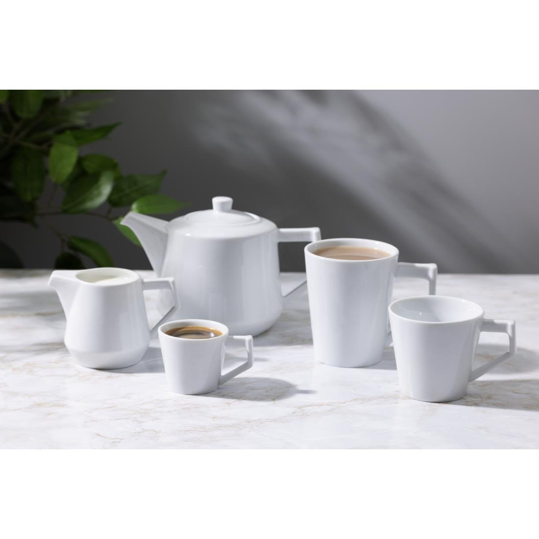 Olympia Whiteware Deco Cups 300ml (6 Pack) - HZ865