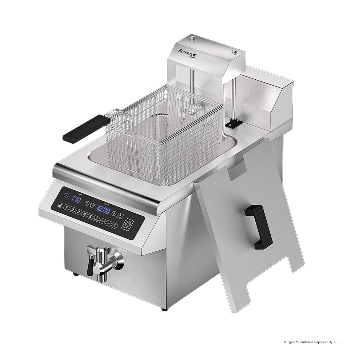 Benchstar Single Tank Auto Lifting Induction Fryer - IF3500S-AL