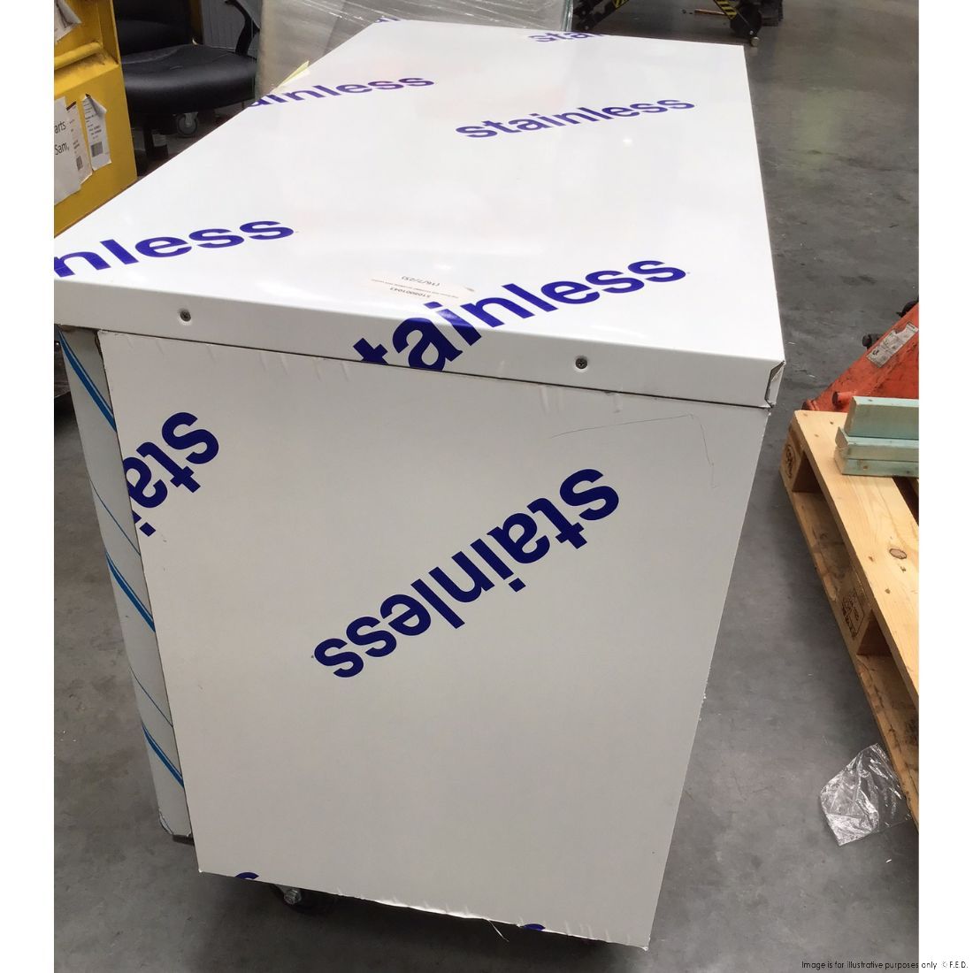 CLEARANCE - Thermaster Stainless Steel Double Door Workbench Freezer - TS1200BT-NSW2131