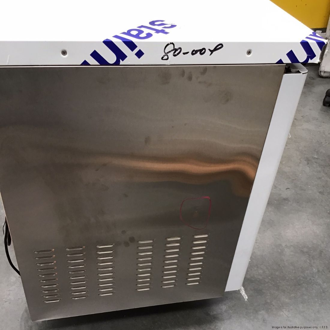 CLEARANCE - Thermaster Stainless Steel Double Door Workbench Freezer - TS1200BT-NSW2131