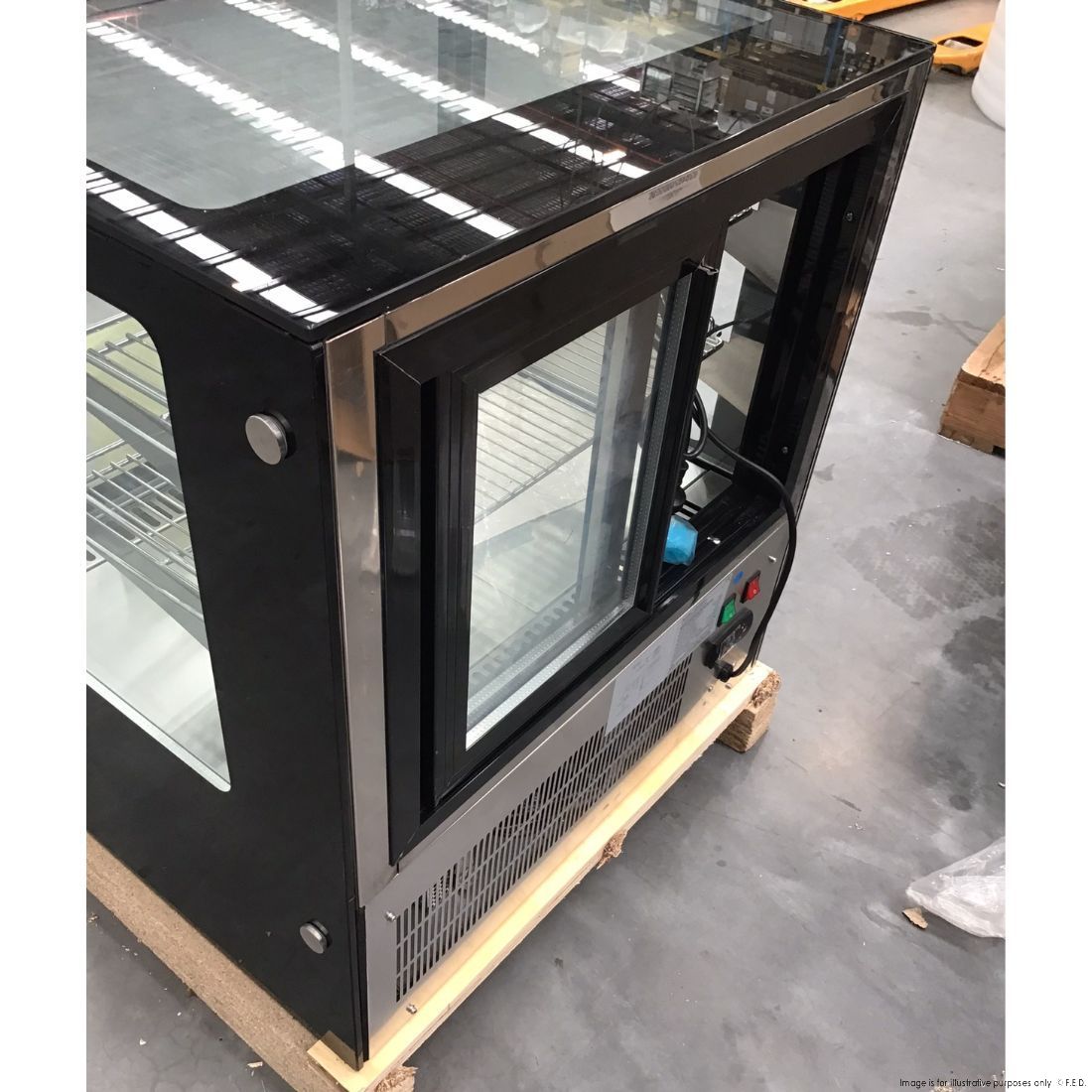 2NDs: Bonvue counter top square glass cold food display - GN-660RT-NSW2096