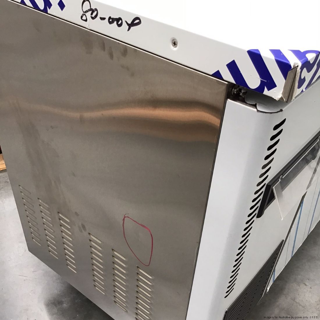 CLEARANCE - Thermaster Stainless Steel Double Door Workbench Freezer - TS1200BT-NSW2131