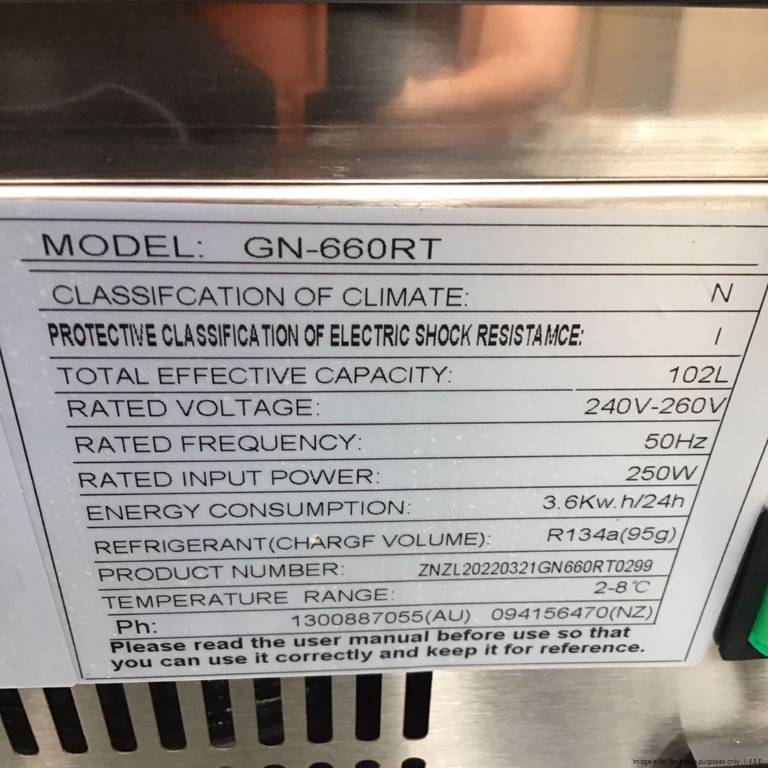 2NDs: Bonvue counter top square glass cold food display - GN-660RT-NSW2096