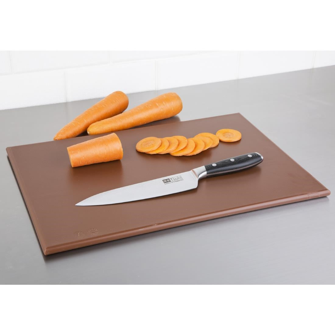 Hygiplas High Density Chopping Board Brown - 450x300x12mm - J004