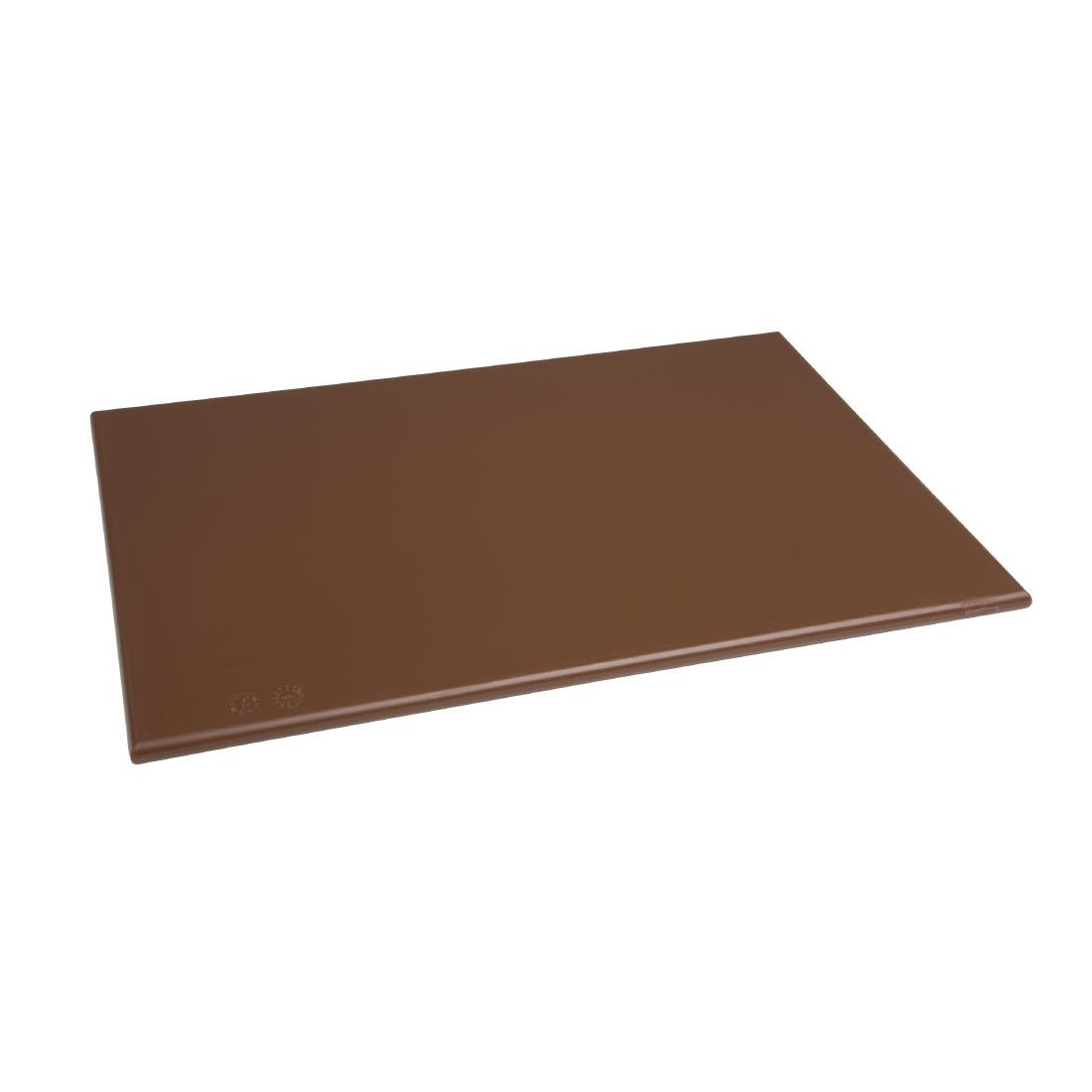 Hygiplas High Density Chopping Board Brown - 450x300x12mm - J004