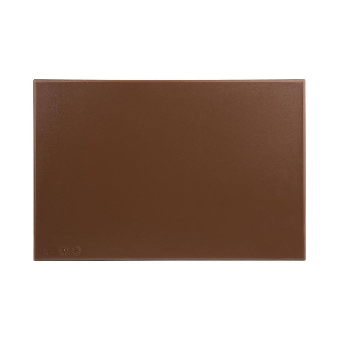 Hygiplas High Density Chopping Board Brown - 450x300x12mm - J004
